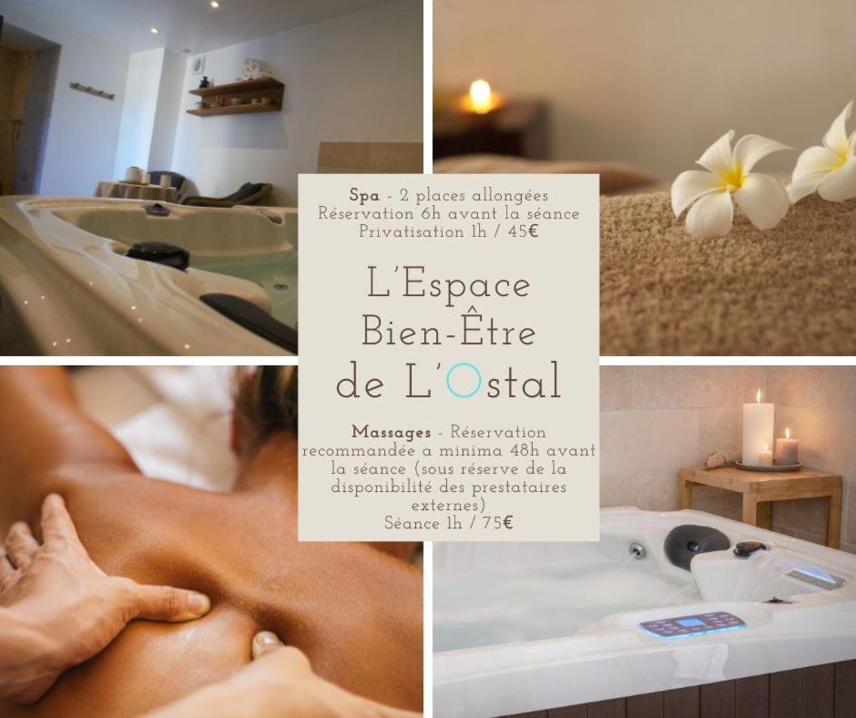 L'Ostal - Bed & Breakfast - Chambres Et Suites De 25 A 40M2 - Spa Saint-Hilaire-dʼOzilhan エクステリア 写真